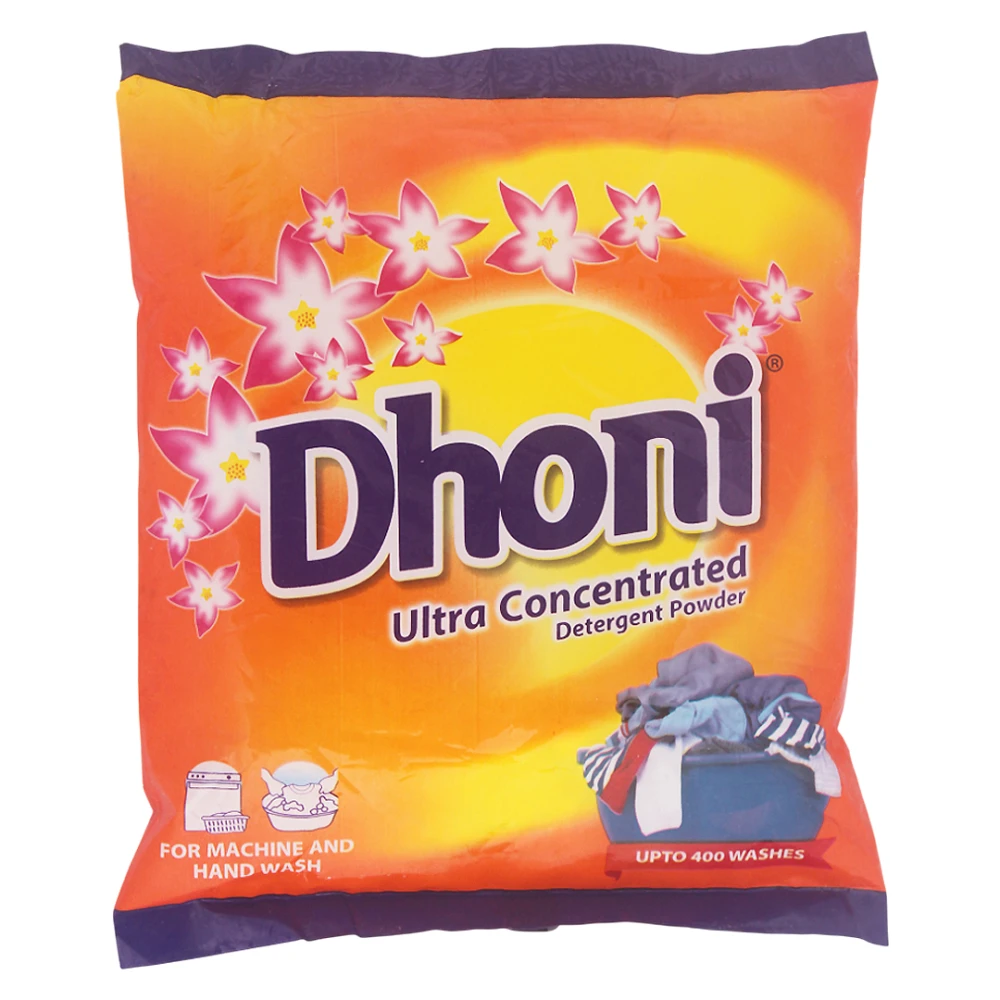 Product photo of Dhoni Combo Pack ( Laundry Soap, Powder, Herbal Dishwash, Aura Body Soap ) - 16pcs