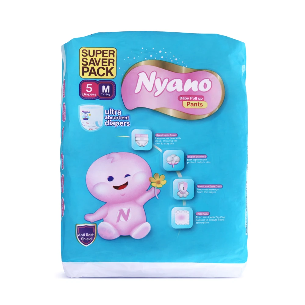 Product photo of Super Saver Pack - Nyano Baby Diaper Pants - Medium Size ( 5pcs )